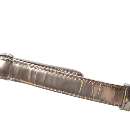 Christian Dior Metallic Patent Micro-Cannage Medium Diorama Flap Bag Gold 20 of 22