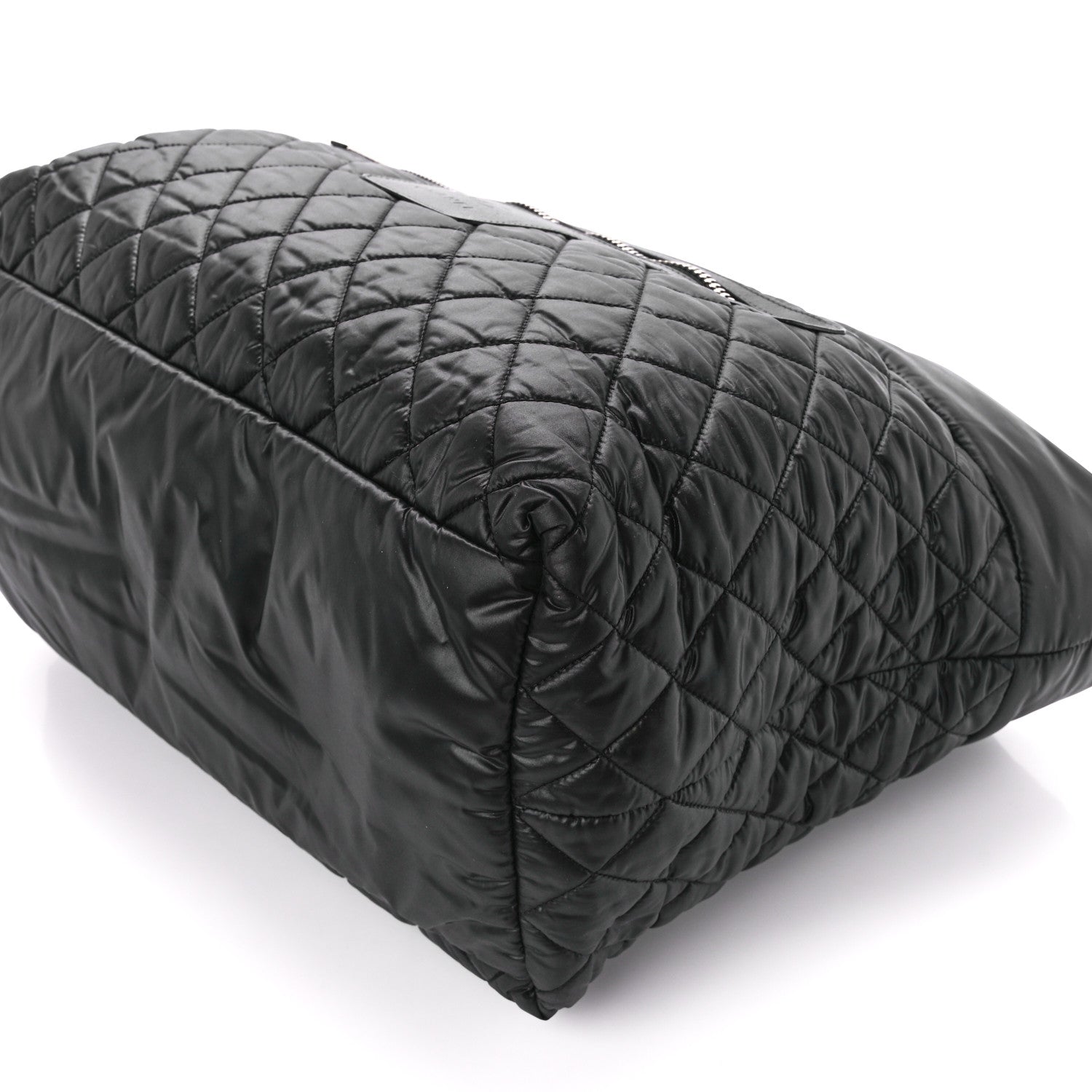 Chanel Nylon Quilted Large Coco Cocoon Tote Black 10 of 12