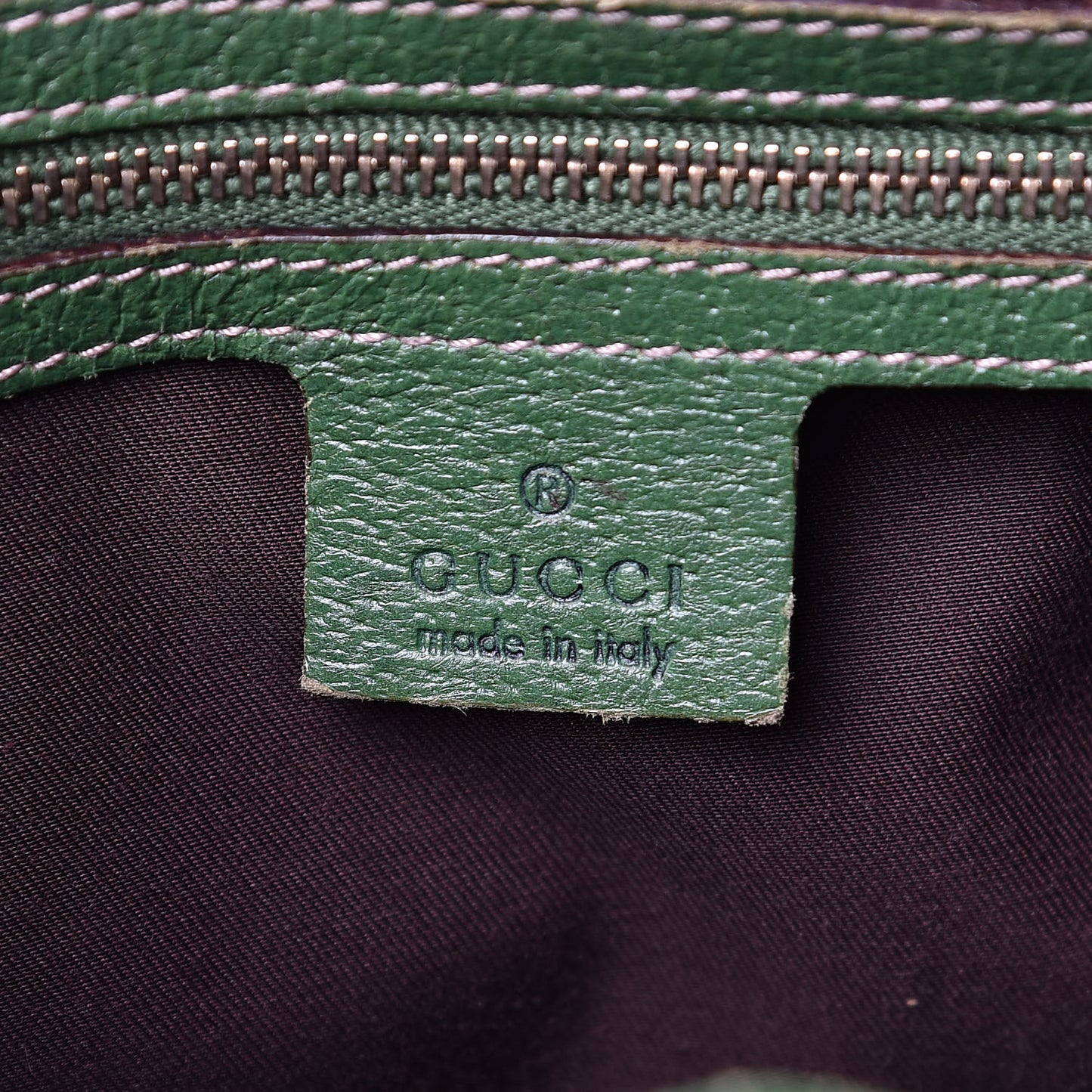 Monogram Calfskin Large Bardot Tote Green