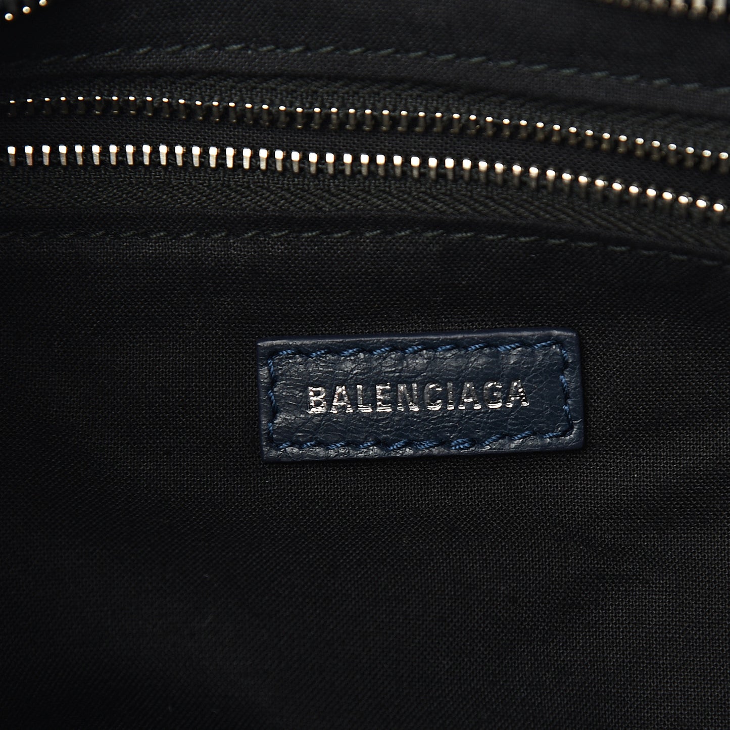 Agneau Classic Silver Hardware City Bleu Obscur