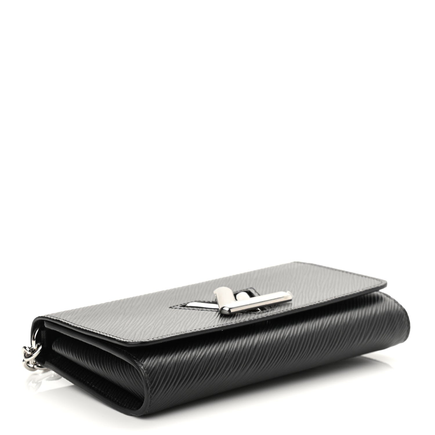 Louis Vuitton Epi Twist Chain Wallet Black 4 of 10