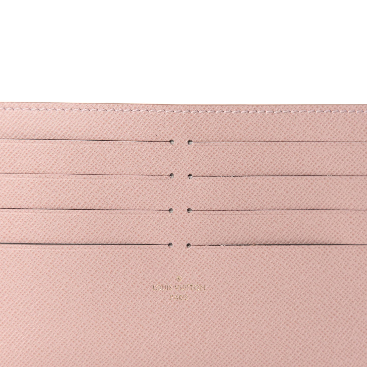 Calfskin Felicie Card Holder Insert Rose Ballerine