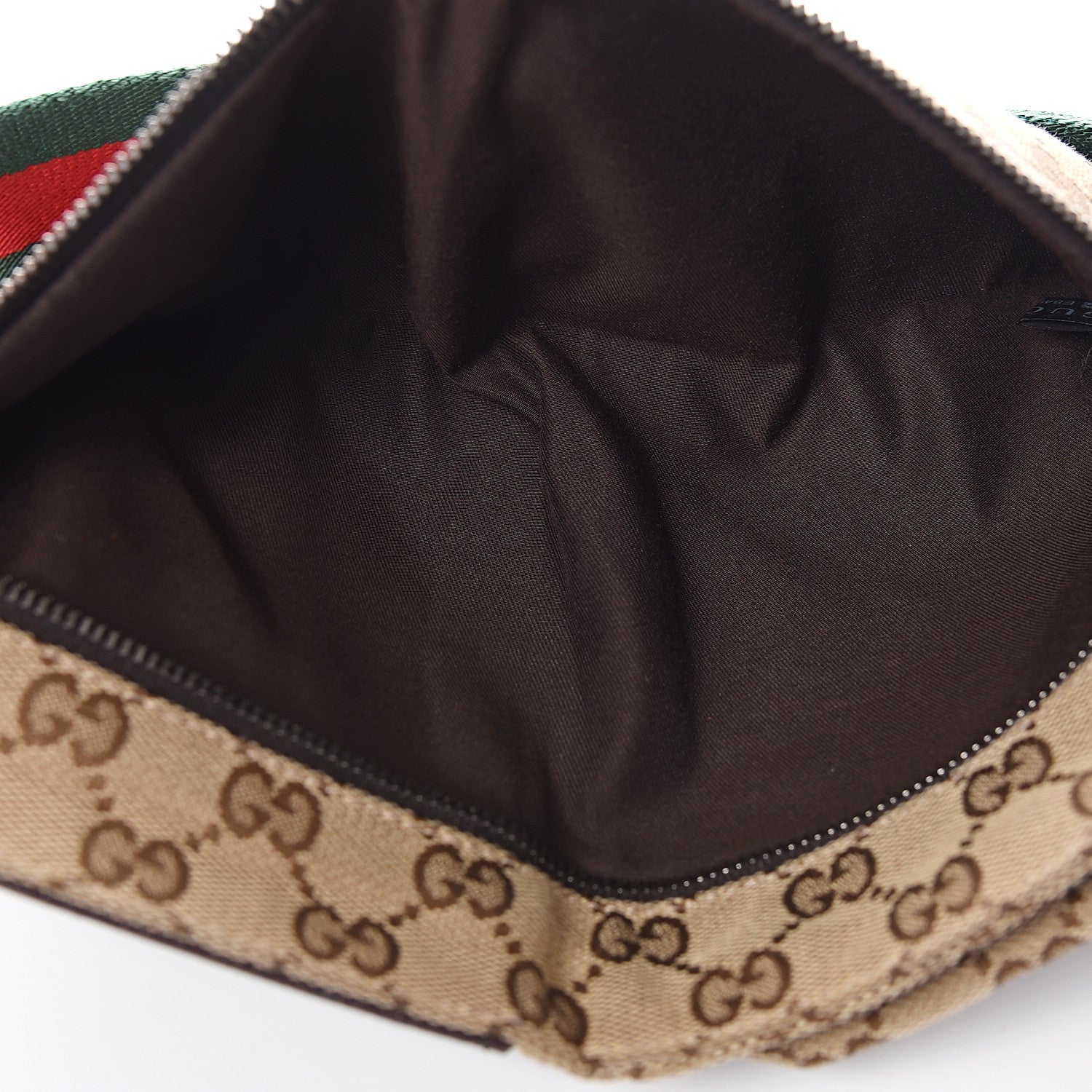 Gucci Monogram Web Belt Bag Dark Brown 4 of 8