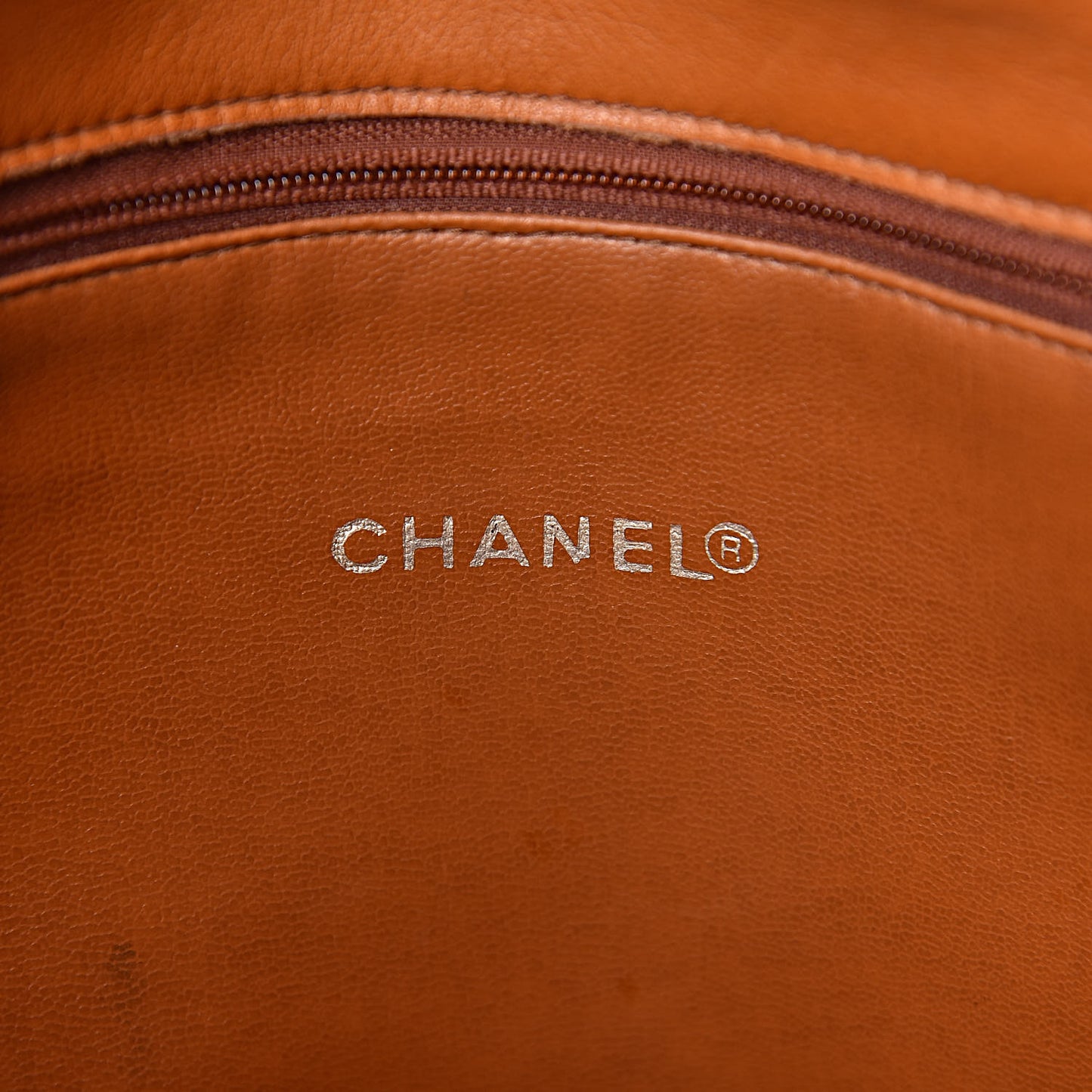 Calfskin Quilted Single Flap Dark Beige
