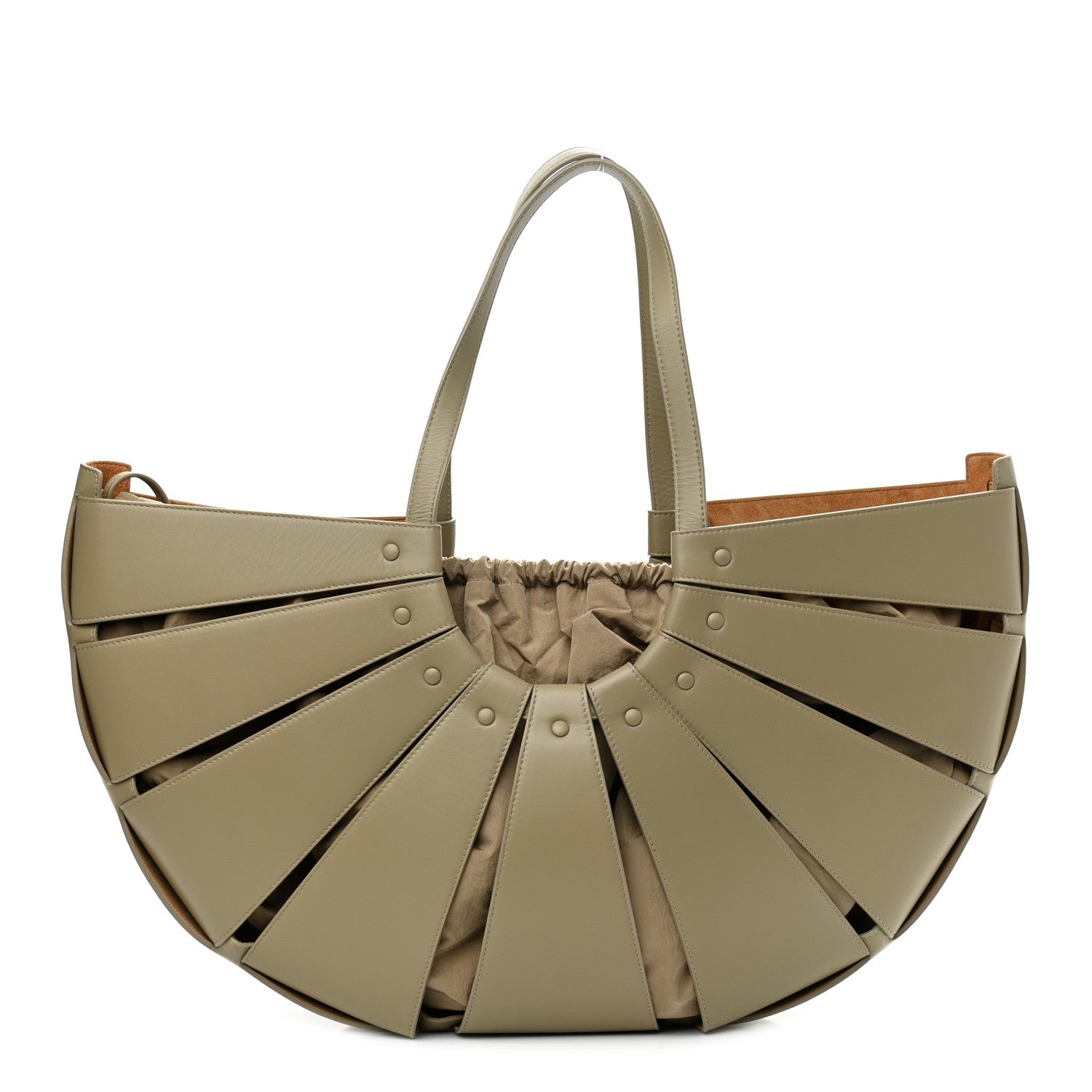 Bottega Veneta French Calfskin Large Shell Bag Taupe 1 of 8