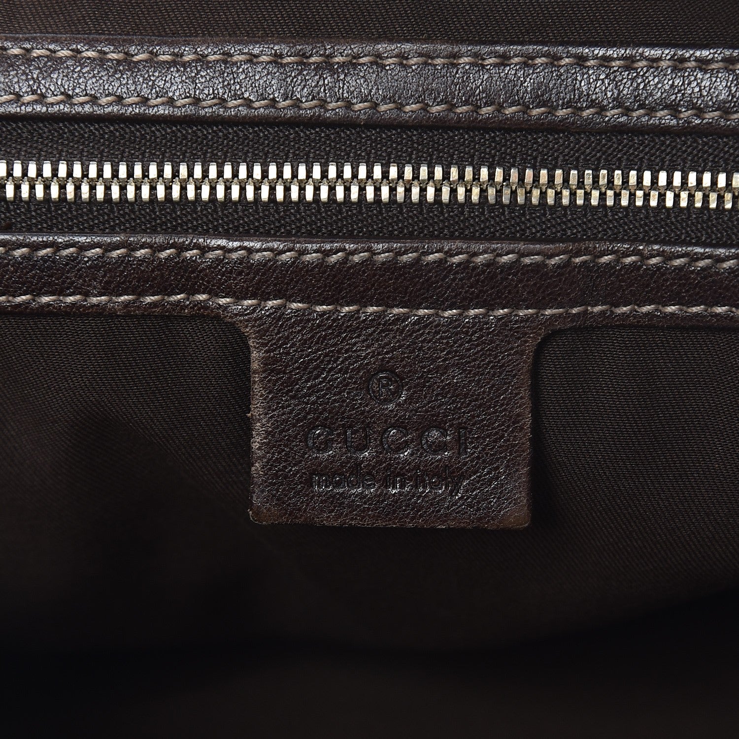 Gucci Monogram Pelham Studded Shoulder Bag Brown 6 of 12