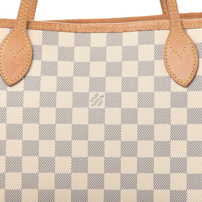 Louis Vuitton Damier Azur Neo Neverfull MM Rose Ballerine 18 of 19