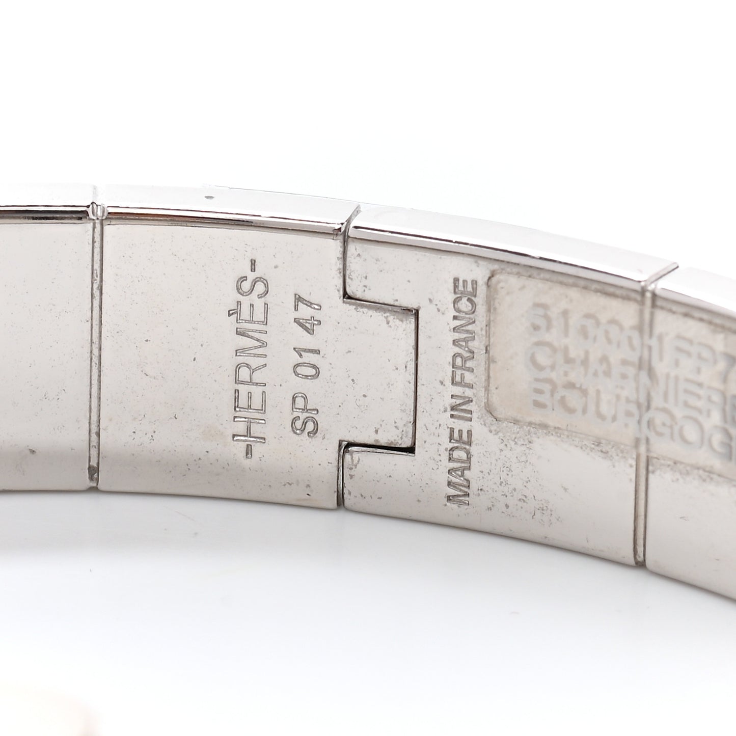 Enamel Charniere Uni Narrow Hinged Bracelet S Bourgogne