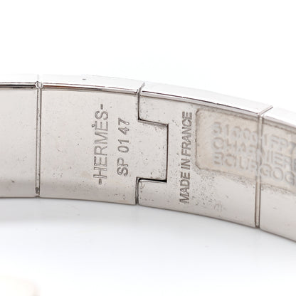 Hermes Enamel Charniere Uni Narrow Hinged Bracelet S Bourgogne 4 of 6
