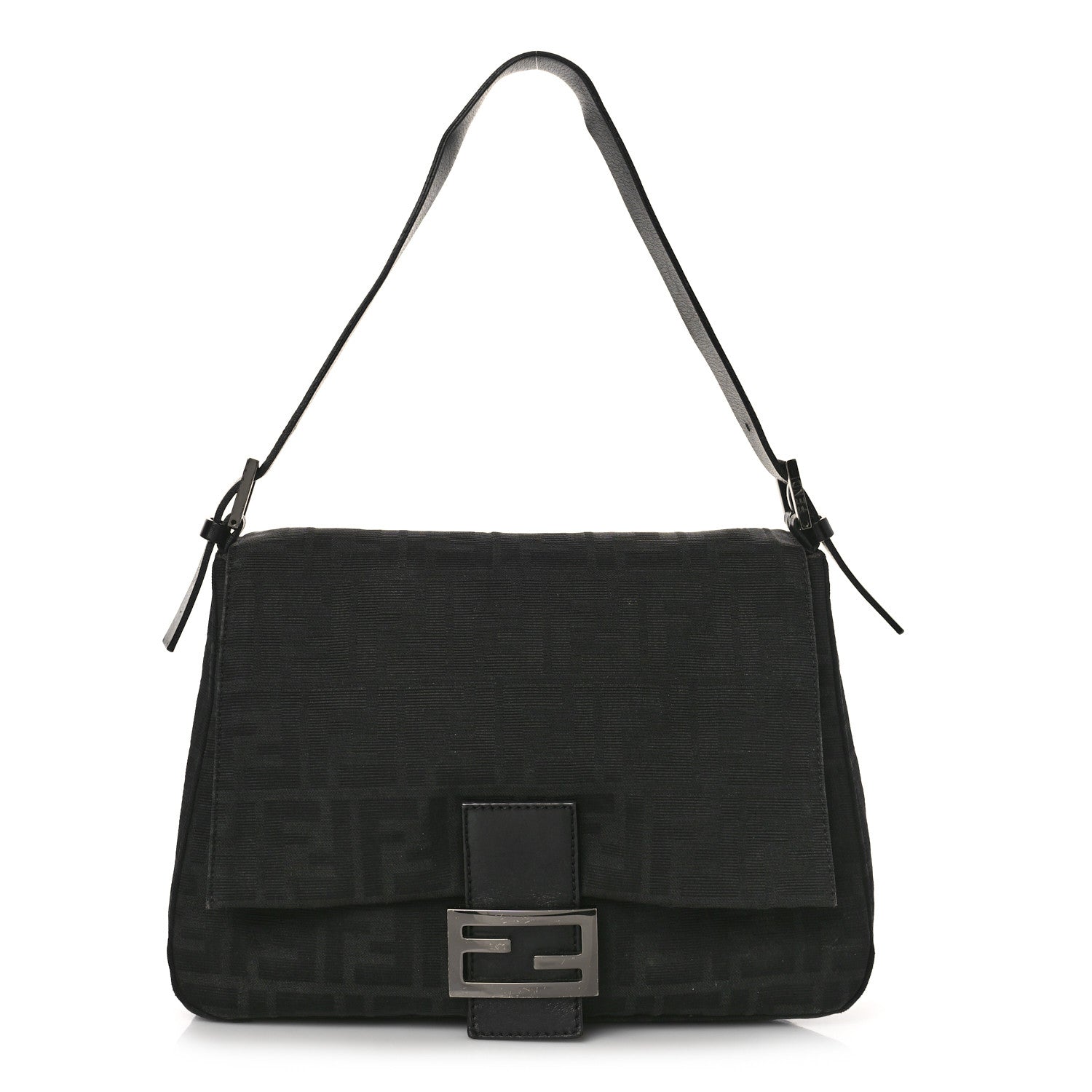 Fendi Zucchino Mama Baguette Black 1 of 11