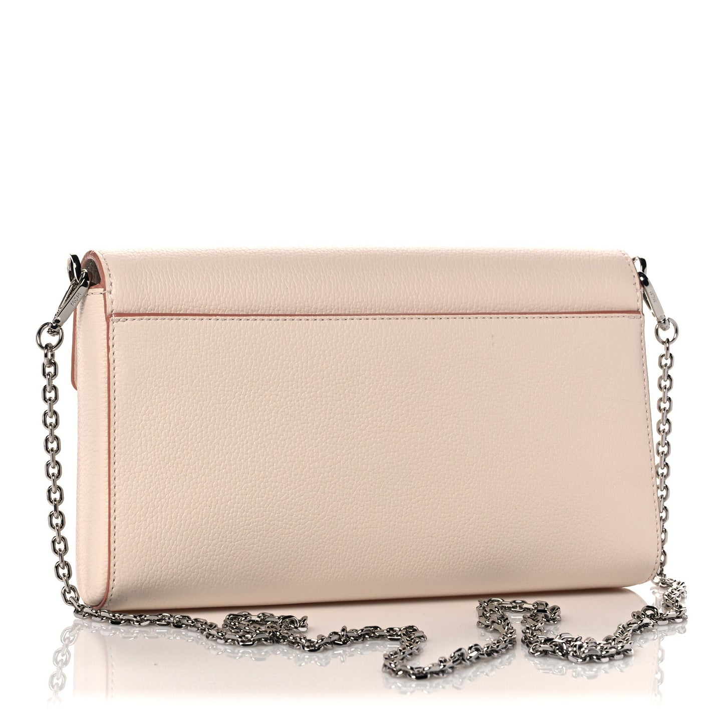 Calfskin Large Patricia Wallet On Chain Beige