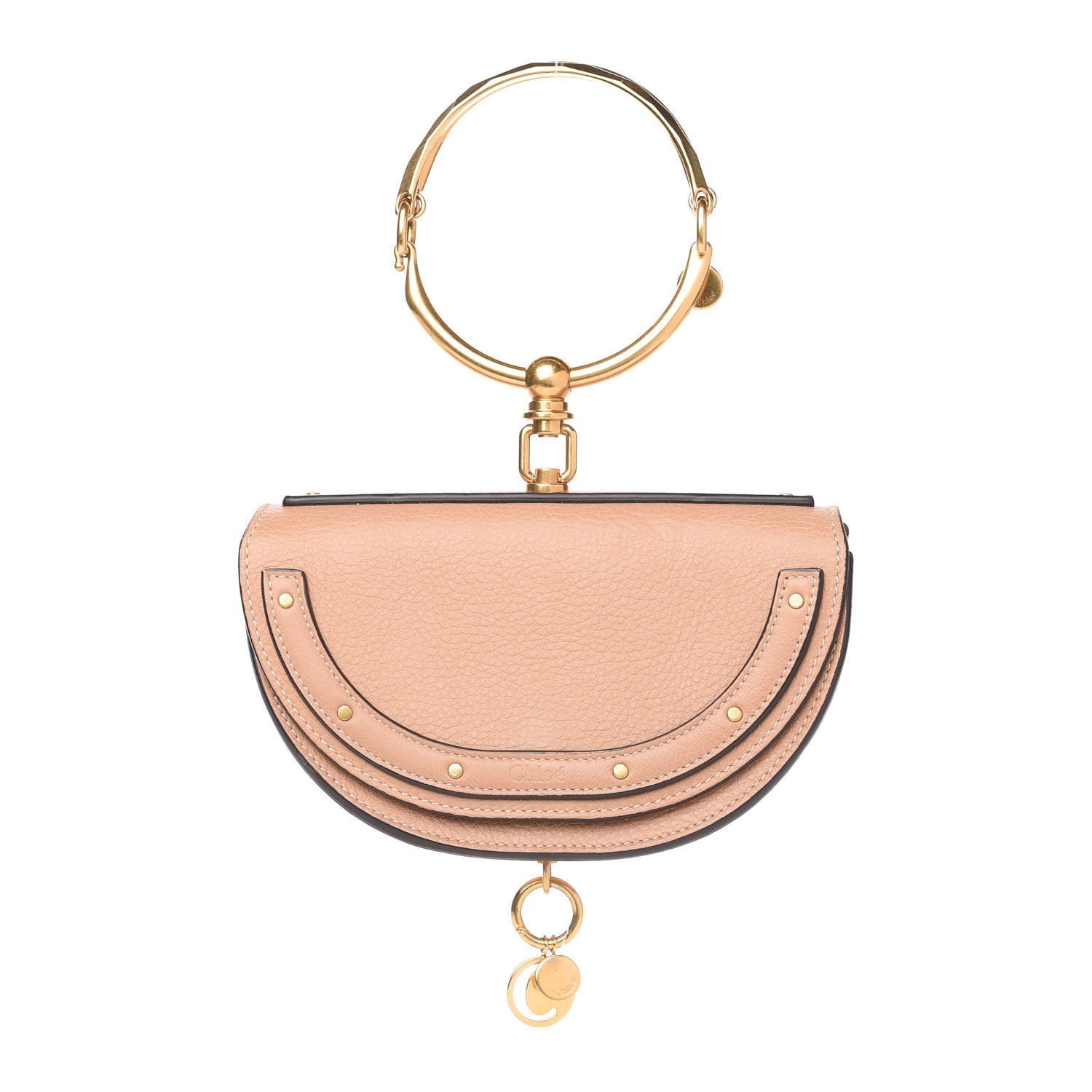 Chloe Calfskin Small Nile Bracelet Minaudiere Bag Biscotti Beige 1 of 11