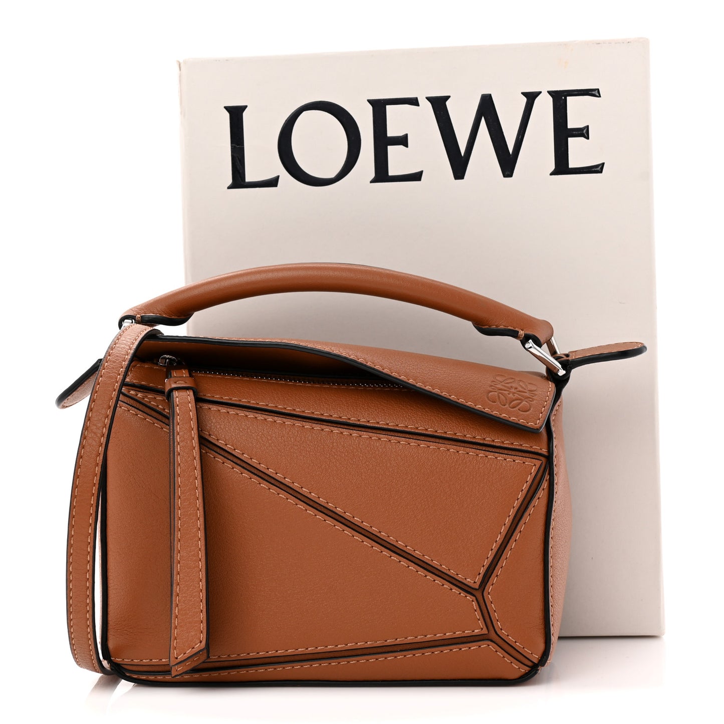 Calfskin Mini Puzzle Bag Tan