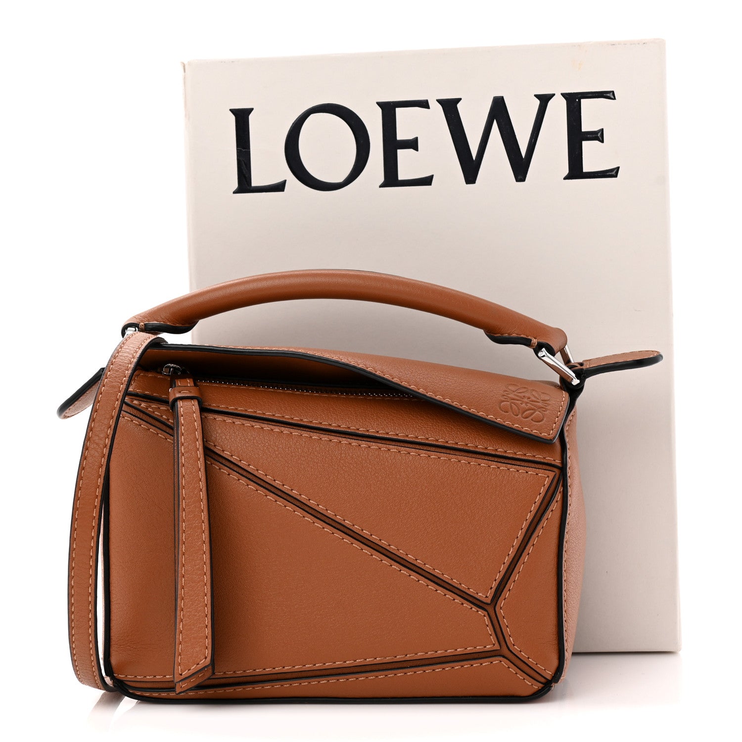 Loewe Calfskin Mini Puzzle Bag Tan 12 of 12