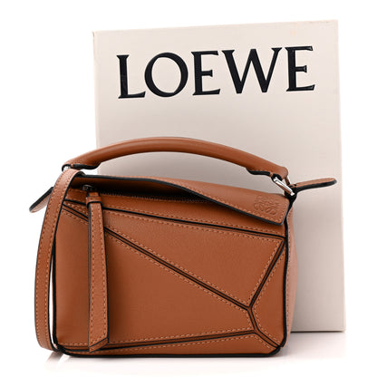 Loewe Calfskin Mini Puzzle Bag Tan 12 of 12