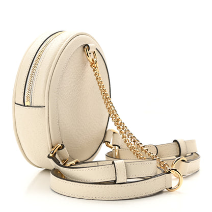 Gucci Textured Calfskin Web Mini Ophidia Round Backpack Mystic White 3 of 10