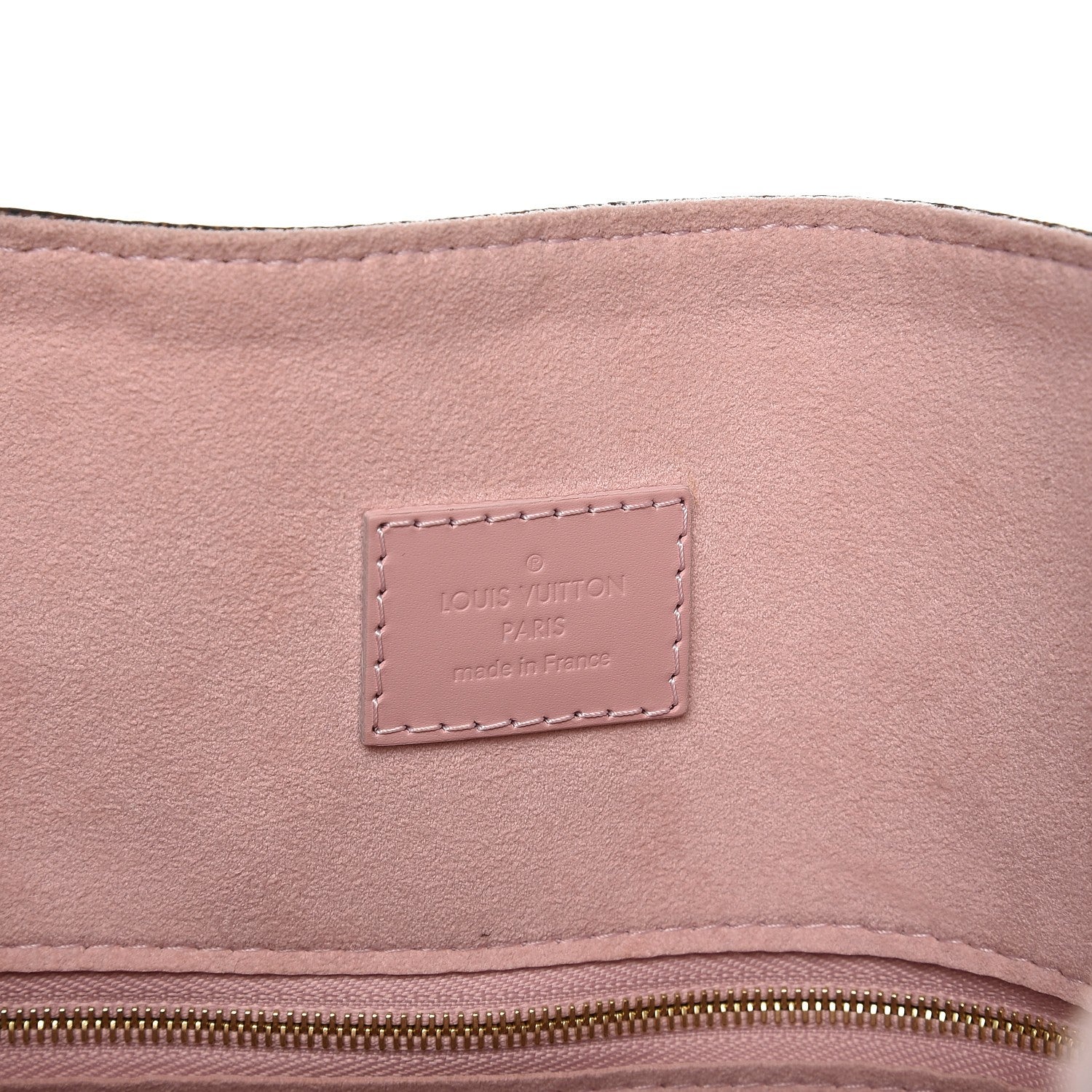Louis Vuitton Damier Ebene Caissa Hobo Rose Ballerine 6 of 7
