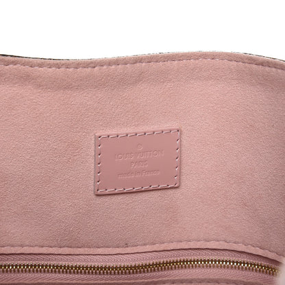 Louis Vuitton Damier Ebene Caissa Hobo Rose Ballerine 6 of 7