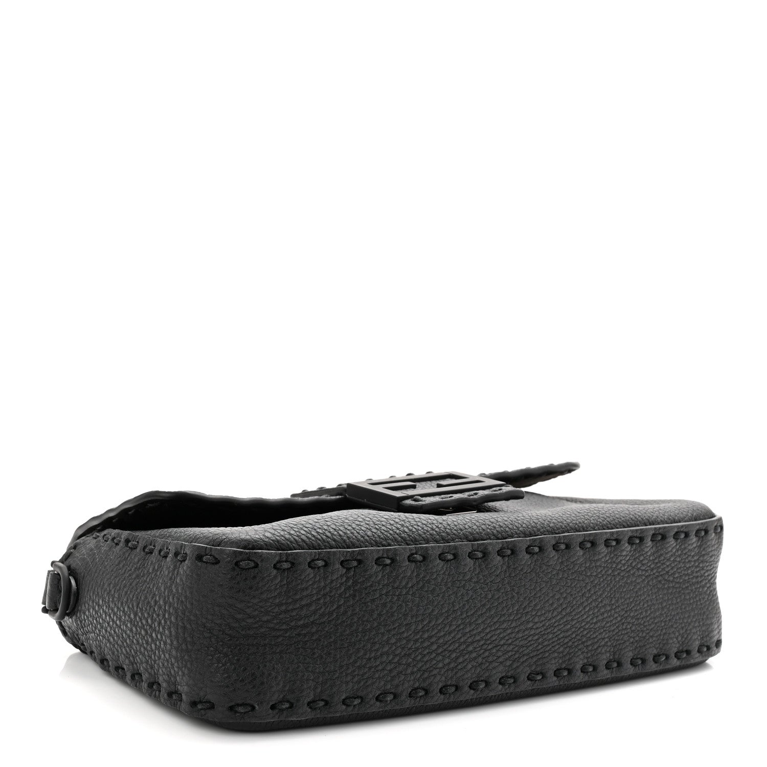 Fendi Cuoio Romano Selleria Baguette Black 4 of 11