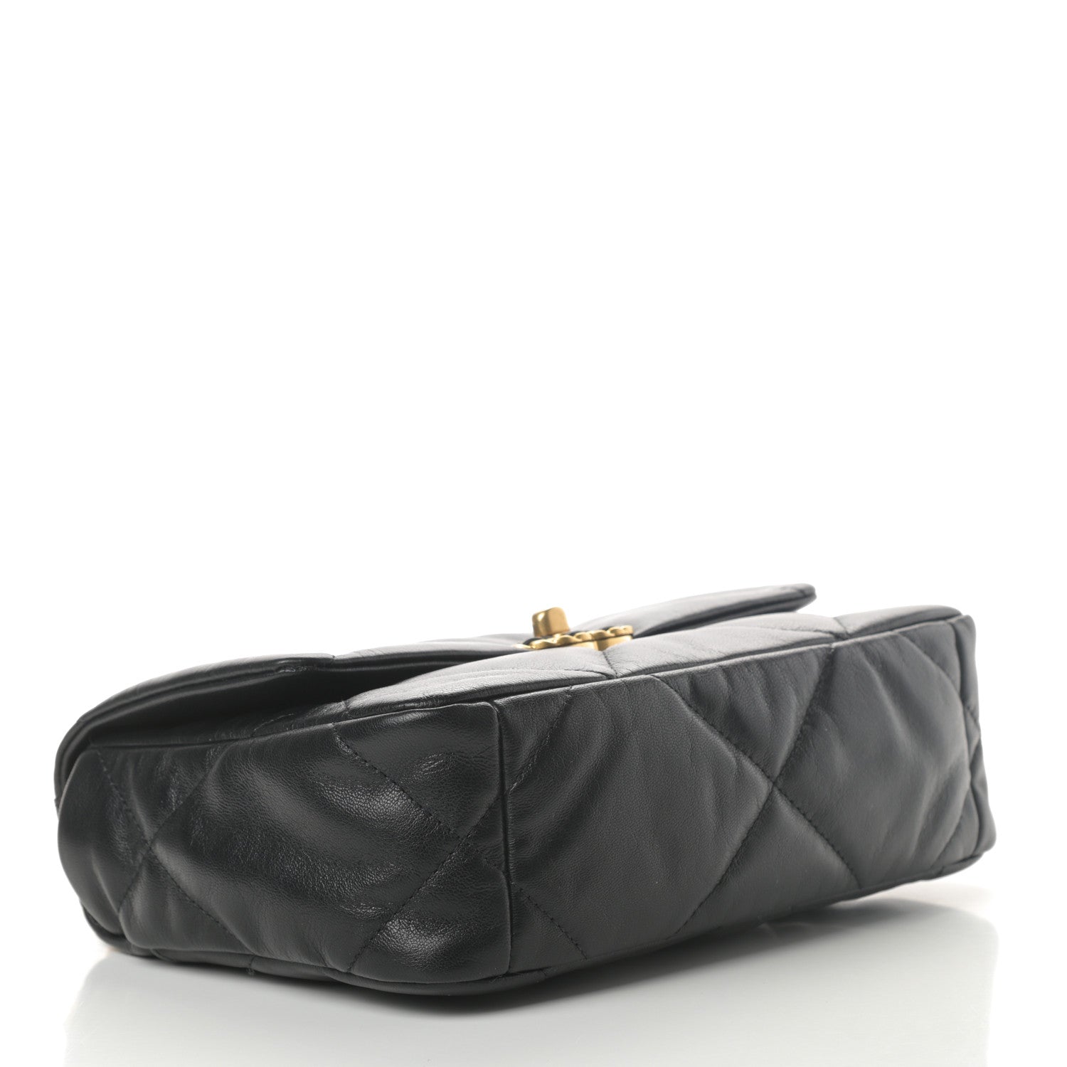 Chanel Goatskin Quilted Medium Chanel 19 Flap Black 4 of 11