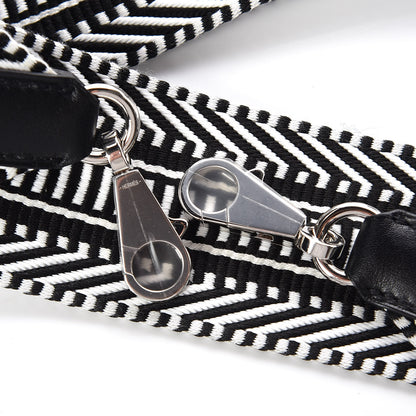 Hermes Toile Swift 50mm Sangle Cavale Shoulder Strap Black Ecru 5 of 5