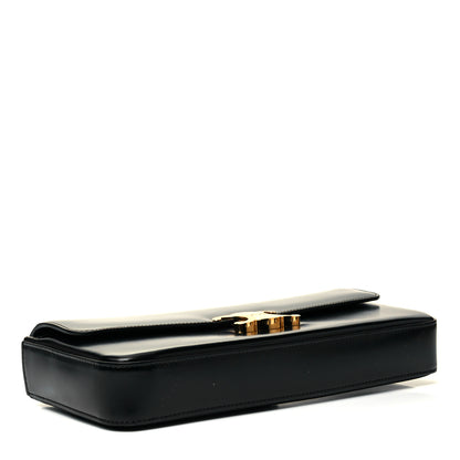 Celine Shiny Calfskin Triomphe Chain Bag Black 4 of 8