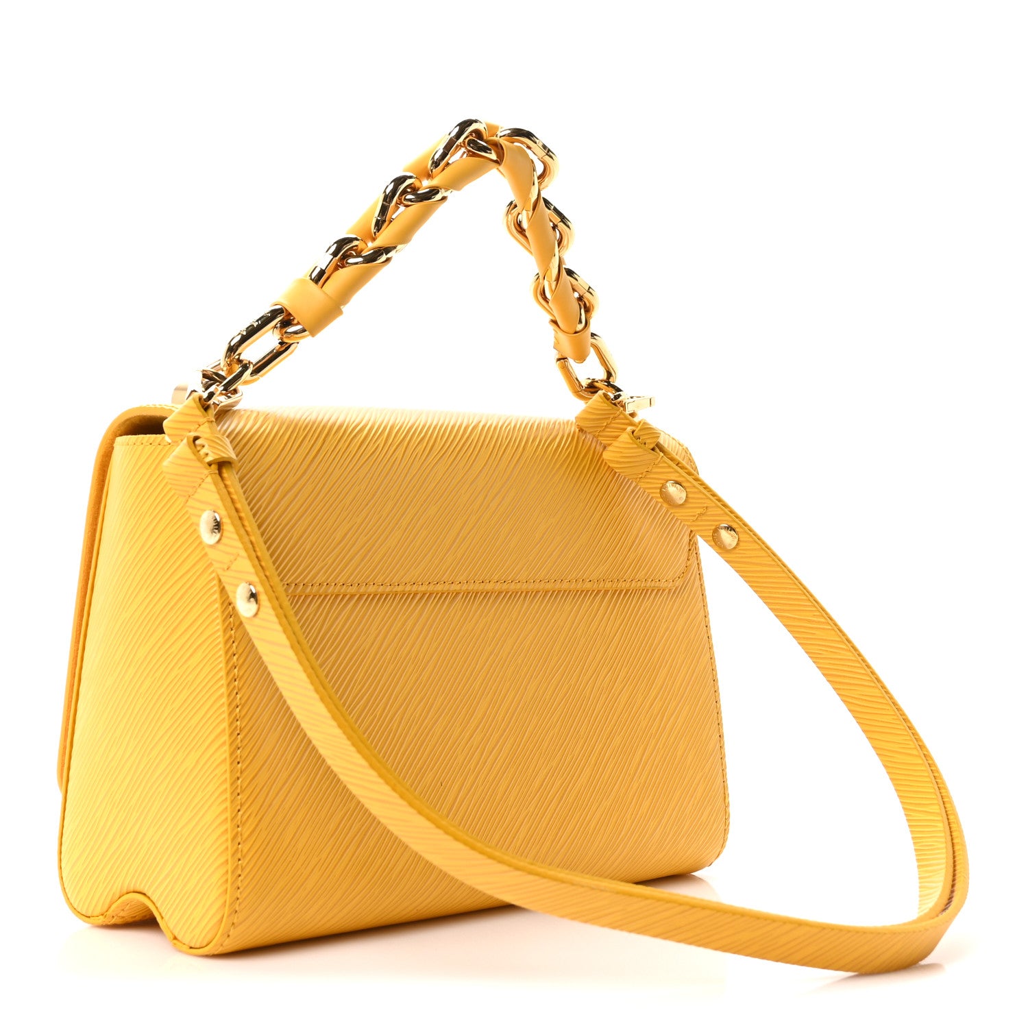 Louis Vuitton Epi Twist Braided Strap Shoulder Bag MM Sunflower 4 of 10