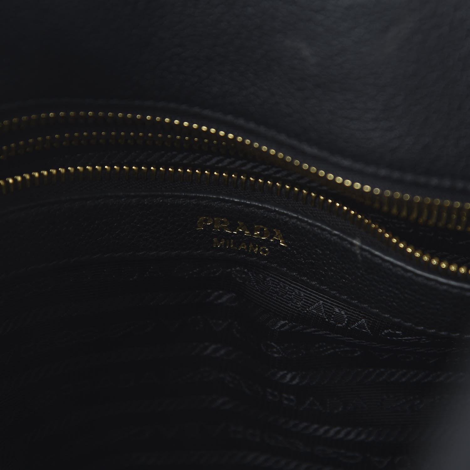 Prada Vitello Daino Tote Black 9 of 11