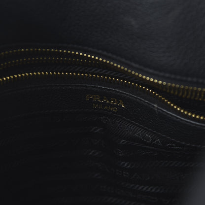 Prada Vitello Daino Tote Black 9 of 11