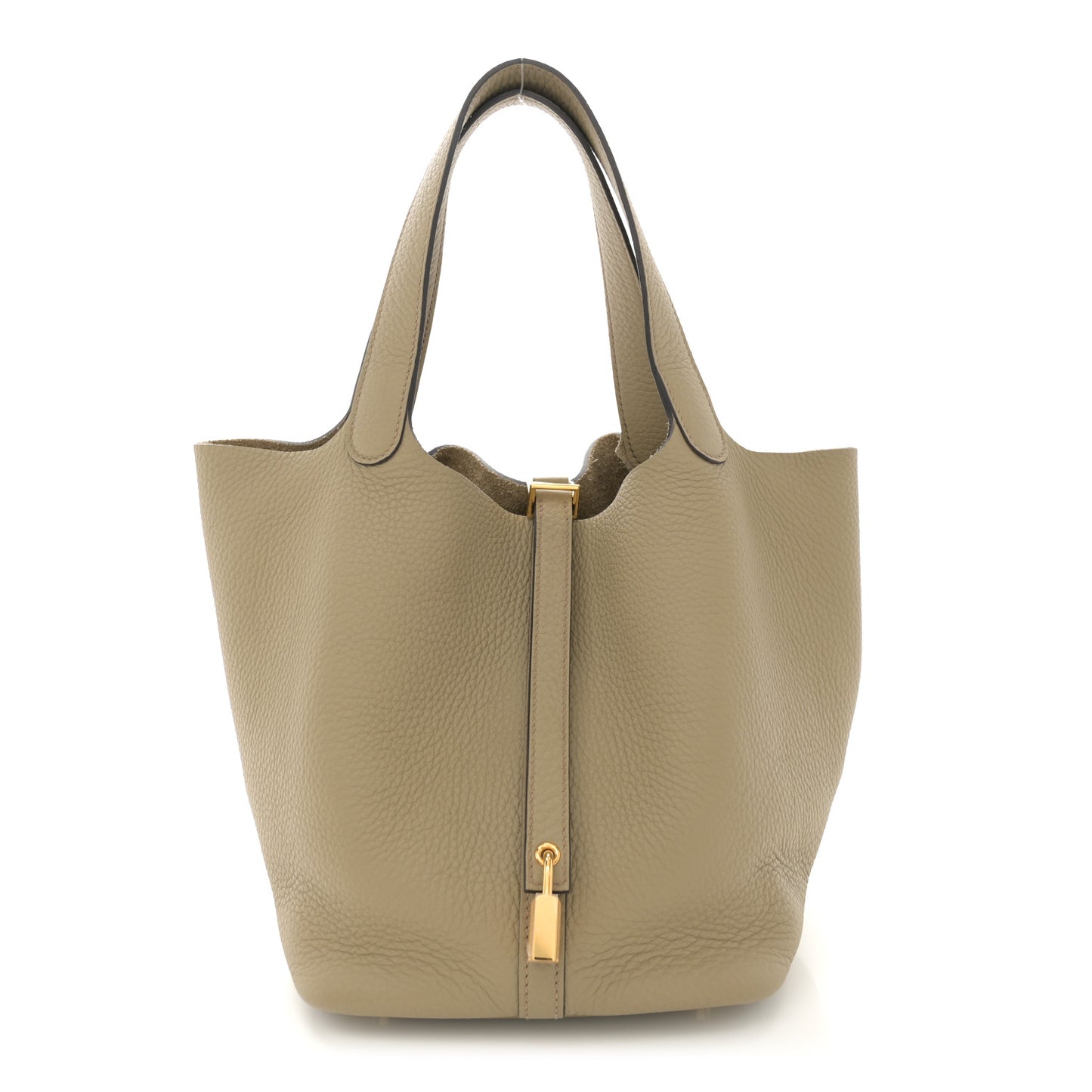 Taurillon Clemence Picotin Lock 22 MM Beige Marfa