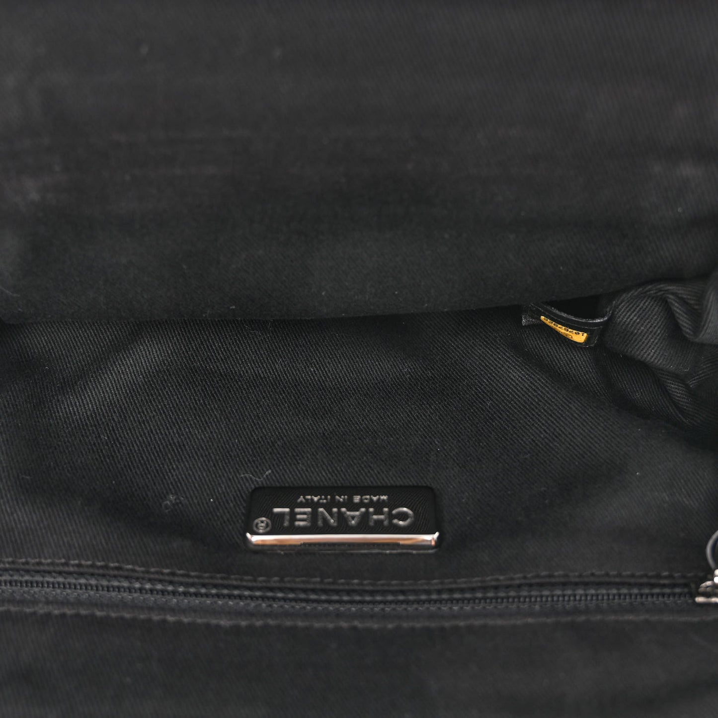 Pony Hair Lambskin Quilted Kiss Lock Frame Bag Black