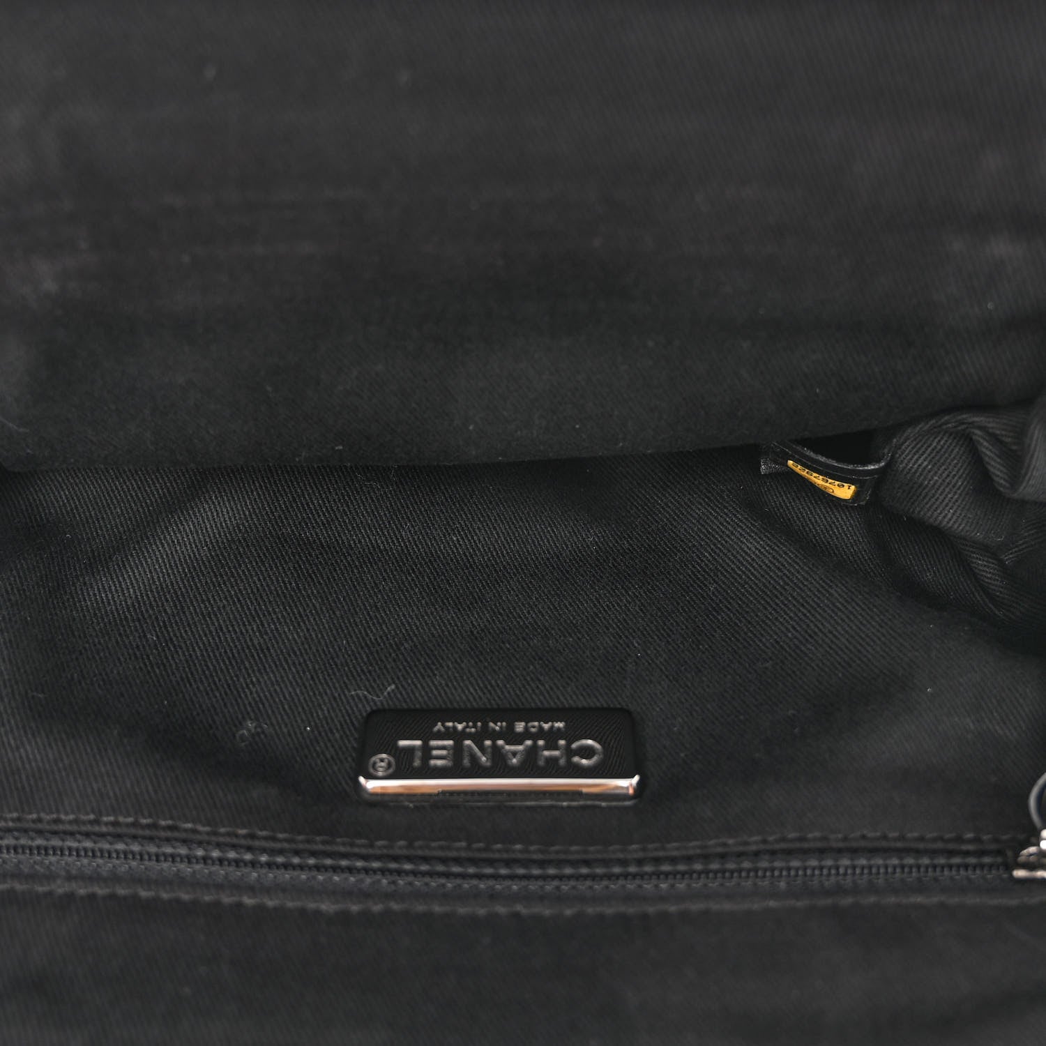 Chanel Pony Hair Lambskin Quilted Kiss Lock Frame Bag Black 7 of 12