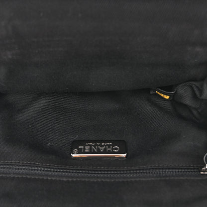 Chanel Pony Hair Lambskin Quilted Kiss Lock Frame Bag Black 7 of 12