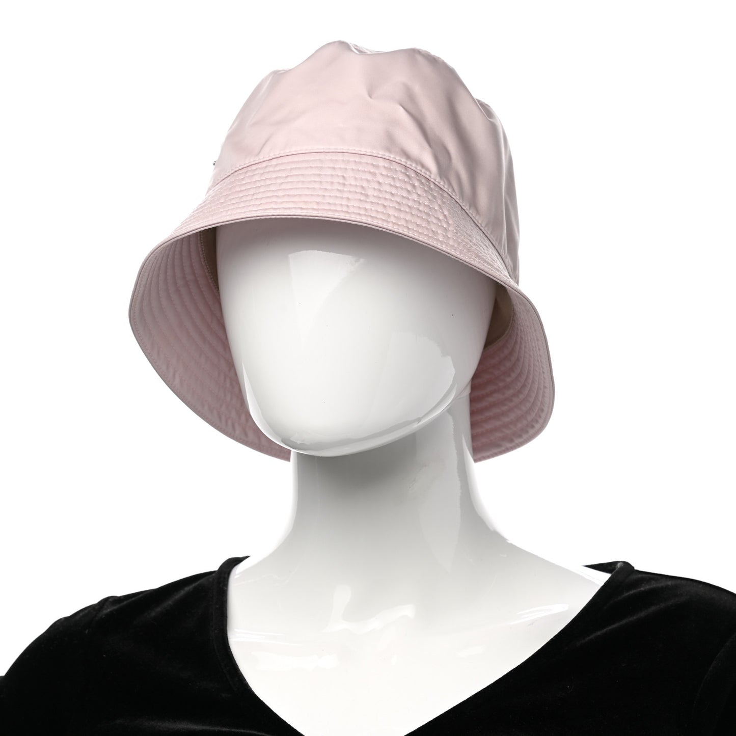 Re-Nylon Metal Triangle Logo Womens Bucket Hat S Alabastro