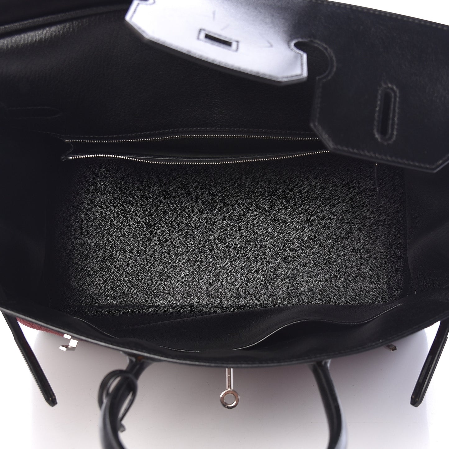 Toile Box Potamus Birkin 35 Black Rouge H