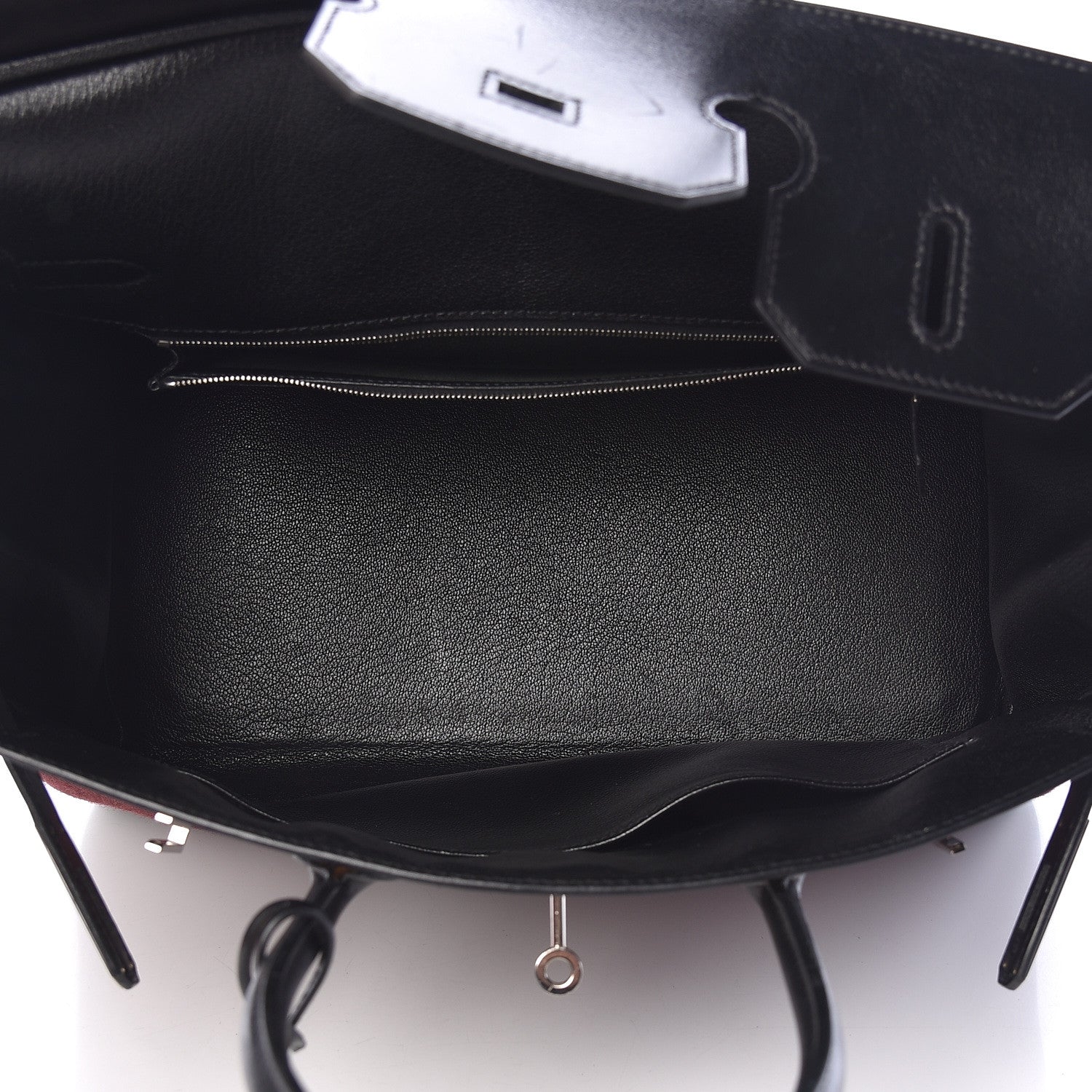 Hermes Toile Box Potamus Birkin 35 Black Rouge H 5 of 19