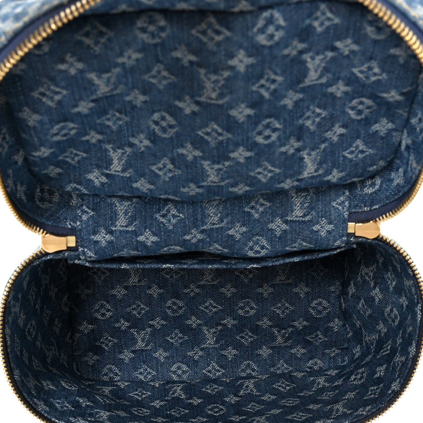 Monogram Denim Nice Mini Blue