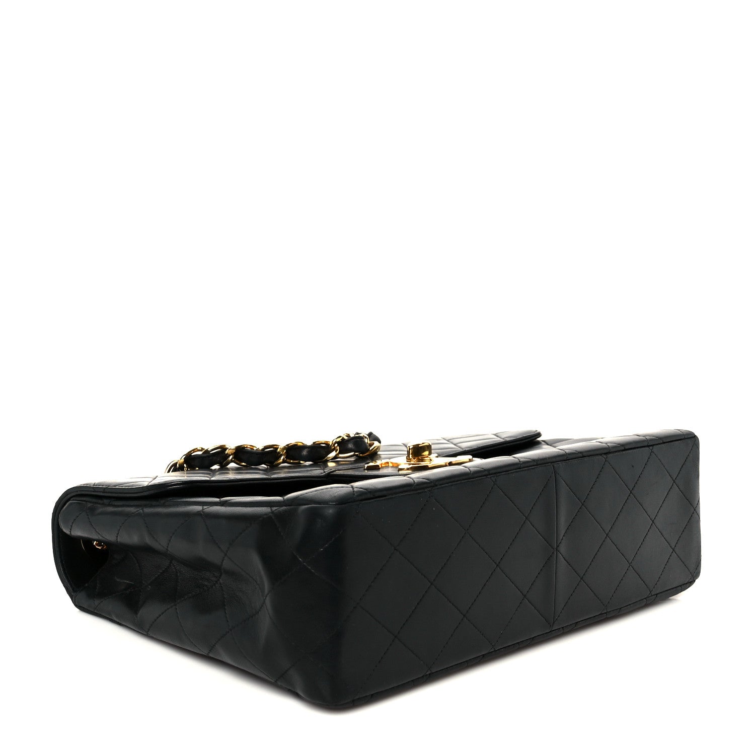 Chanel Lambskin Quilted XL Jumbo Single Flap Black 4 of 11