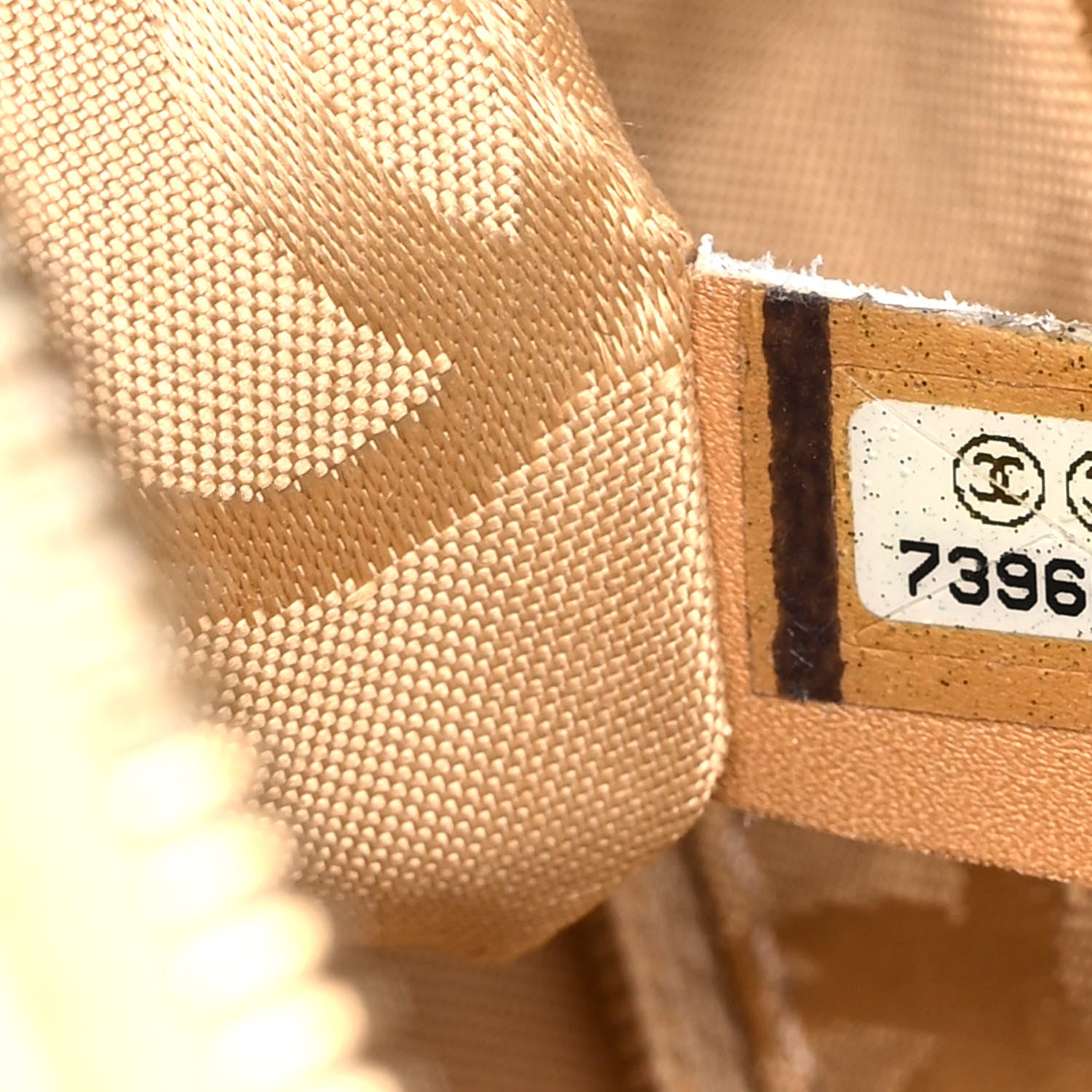 Chanel Calfskin Stitched Shoulder Bag Beige 6 of 16