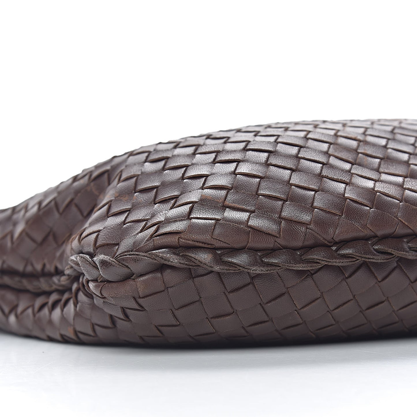 Nappa Intrecciato Medium Veneta Hobo Ebano