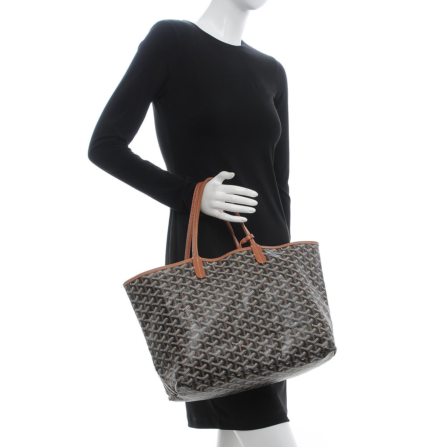 Goyard Goyardine Saint Louis PM Black Gold 2 of 13