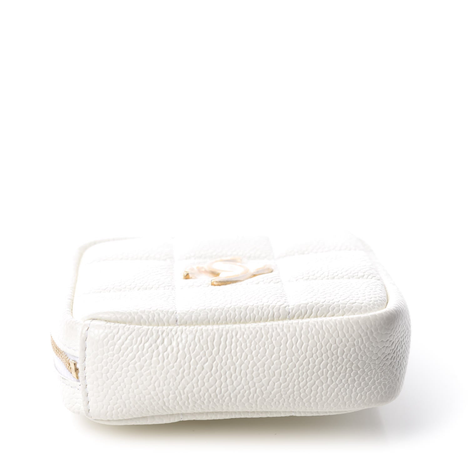Chanel Caviar Quilted Coin Purse Belt Bag White 4 of 11
