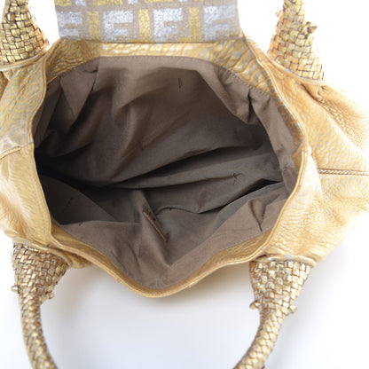 Fendi Nappa Nuvolata Bimetal Spy Oro Argento 5 of 13
