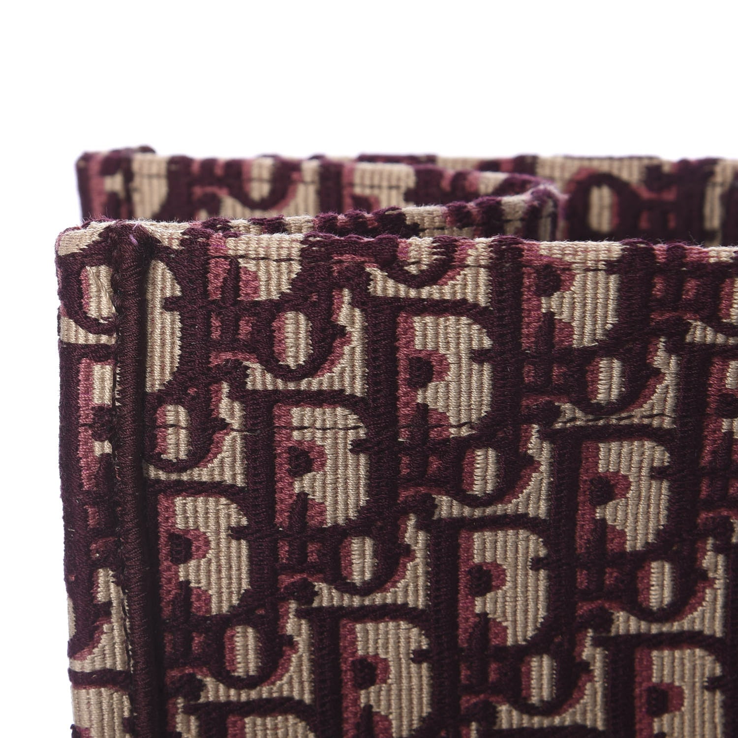 Christian Dior Oblique Large Book Tote Burgundy Multicolor 11 of 16