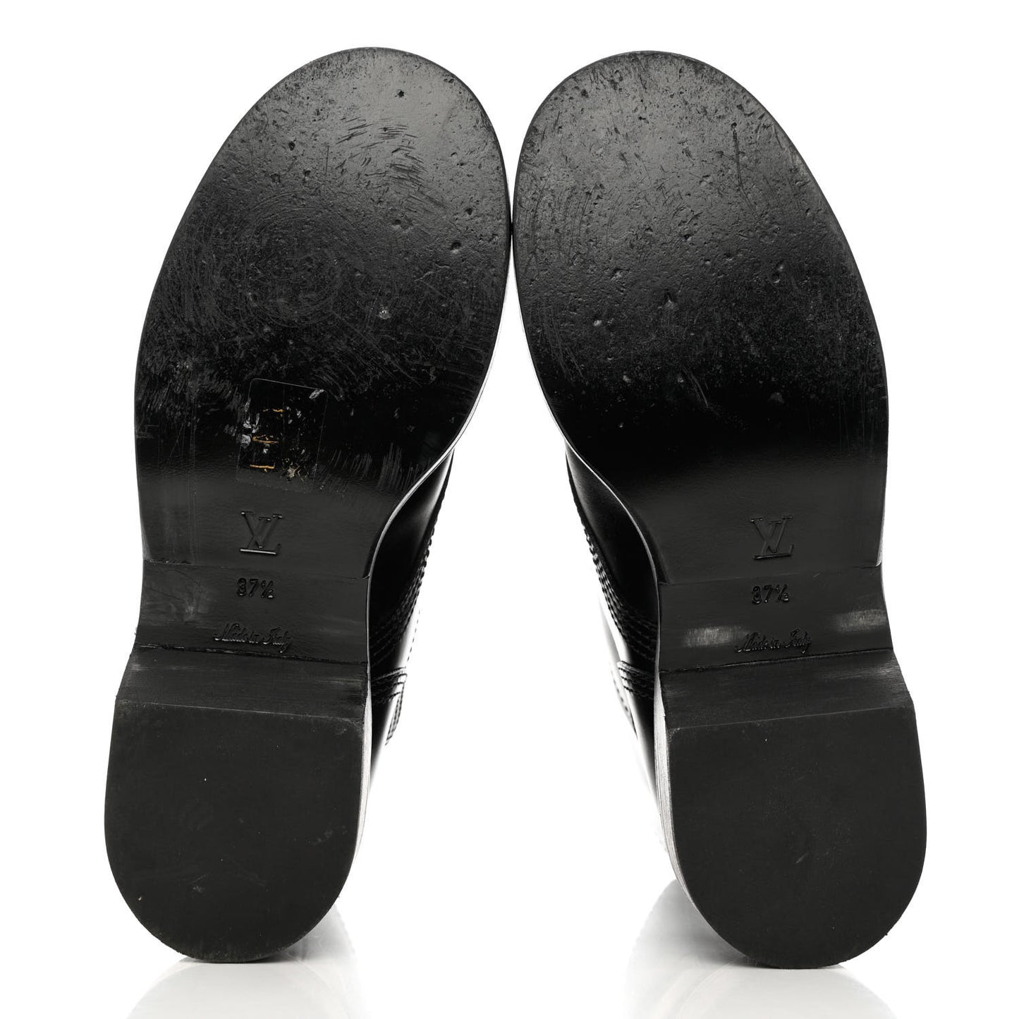 Calfskin Monogram Metropolis Flat Ranger Boots 37.5 Black