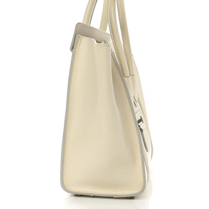 Celine Smooth Calfskin Multicolor Double Stitching Micro Luggage White 11 of 14