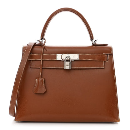 Hermes Courchevel Kelly Sellier 28 Gold 1 of 12