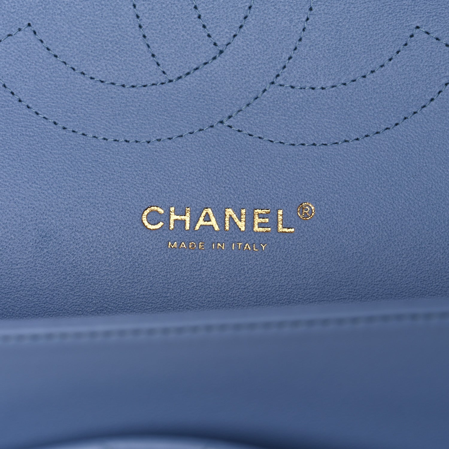 Chanel Lambskin Quilted Jumbo Double Flap Light Blue 6 of 11