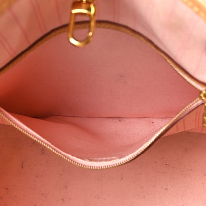 Louis Vuitton Damier Azur Neo Neverfull MM Rose Ballerine 6 of 13