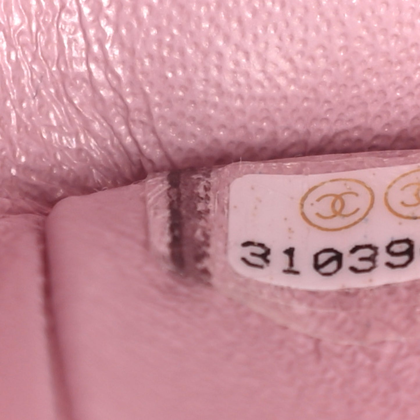 Iridescent Calfskin Quilted Medium Double Flap Light Pink